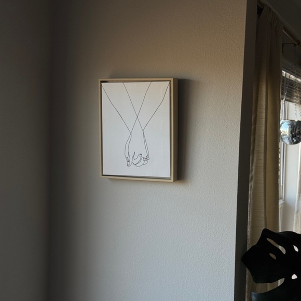 Opalhouse Sketch Hands Framed Canvas